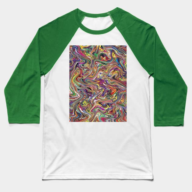 Abstract Background Baseball T-Shirt by Deep075